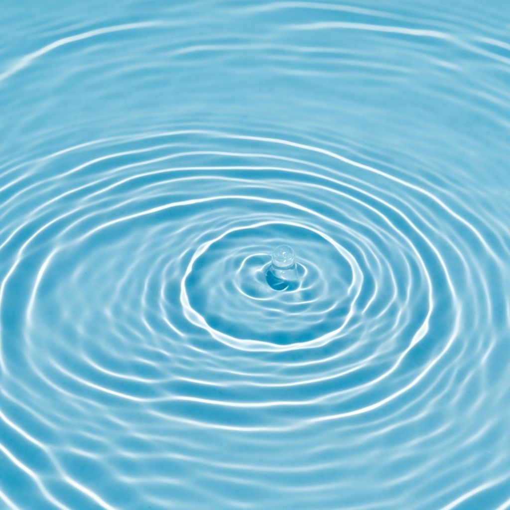 Texturas abstractas de agua azul cosmética